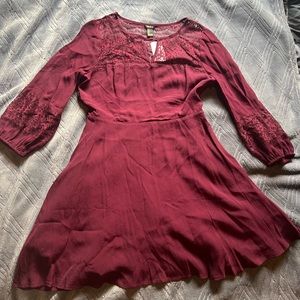 Forever 21 Maroon Dress Size L